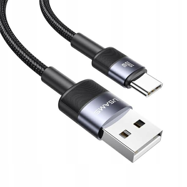Usb Kabel Na Usb-c 1.2 M 3A, Rychlé Nabíjení, Ocelový Usams