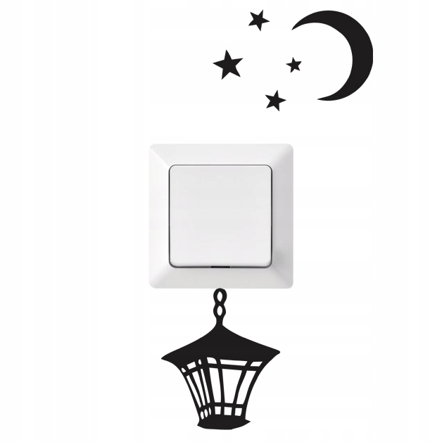 

Naklejka na kontakt Lampion Gwiazdy Księżyc 10x20