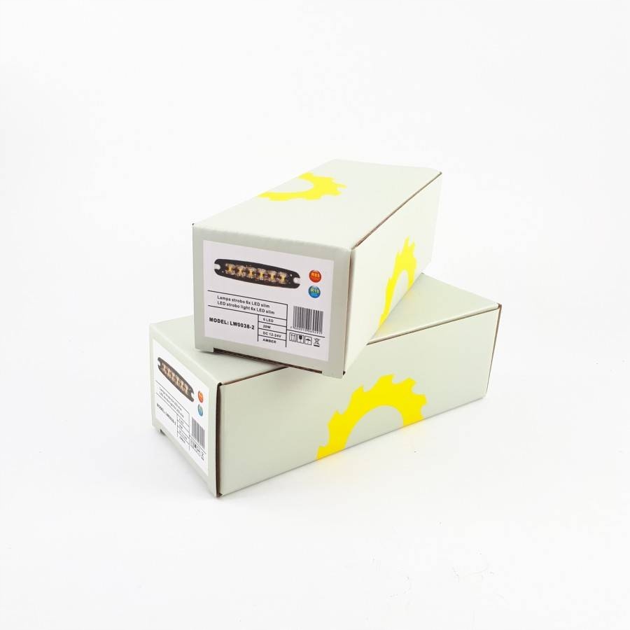 Lampa stroboskopowa 6LED SLIM 18W 12-24V R65 R10 Typ samochodu 4x4/SUV Samochody osobowe Samochody dostawcze Samochody ciężarowe Samochody kempingowe Autobusy