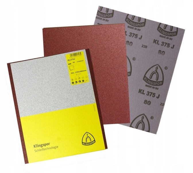 Наждачний папір полотно лист GR. 150 50шт Klingspo