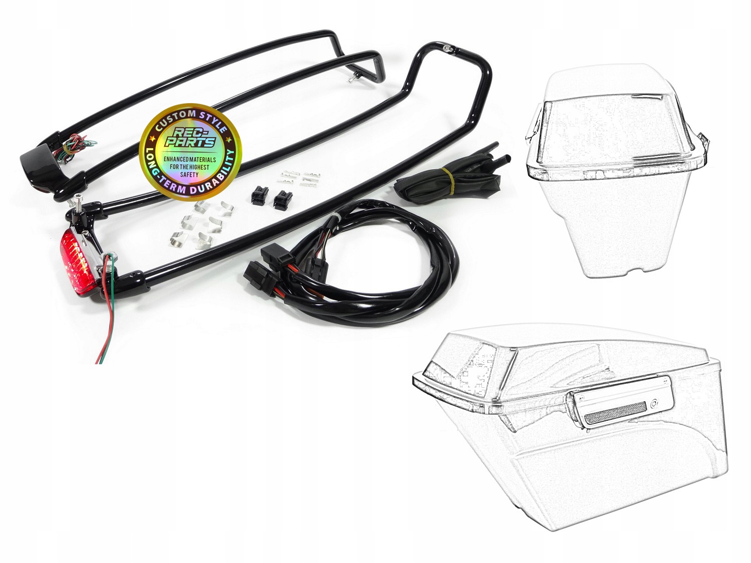 Relingy Led Stop Svetlo Batožinový priestor na kufre pre Harley Electra Touring 94-13