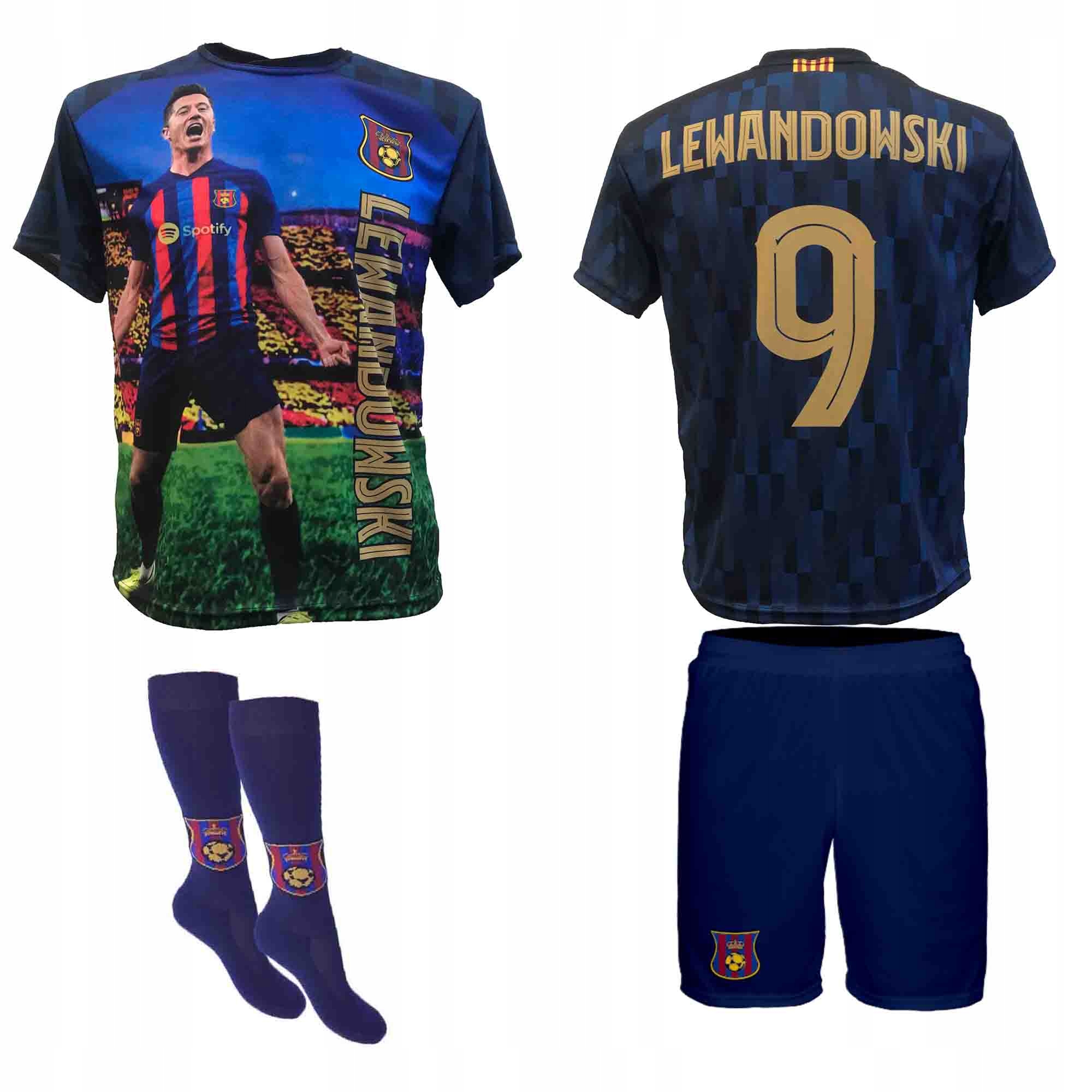 

Lewandowski Barcelona Foto strój getry r. 140
