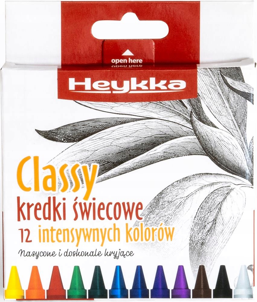 

Kredki świecowe Heykka 12 kol