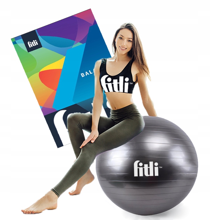 PIŁKA REHABILITACYJNA Gimnastyczna 75cm do ćwiczeń fitness ANTIBURST POMPKA Wysokość 75 cm