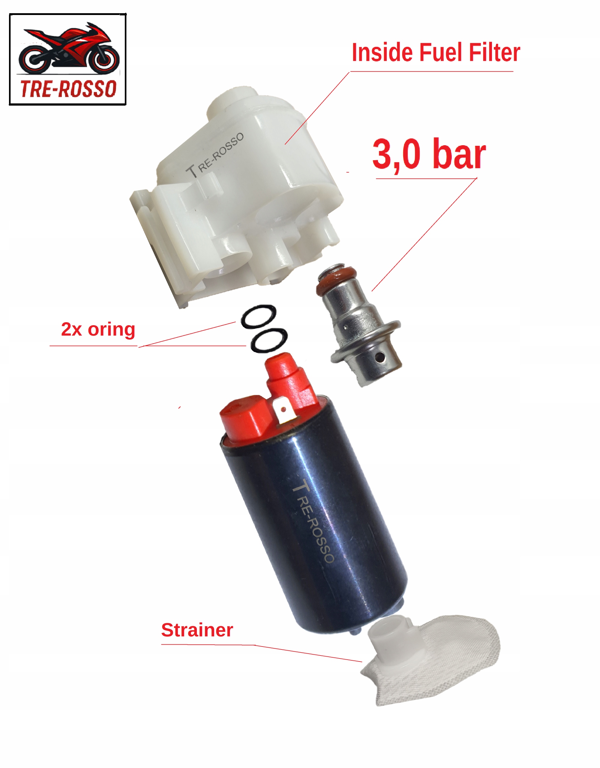 Suzuki Gsx 250 Gsxr Gw Inazuma 13-21 Čerpadlo Palivový filtr regulátor tlaku