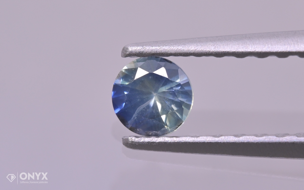 Fazetovaný safír kulatý fi 3,5 mm