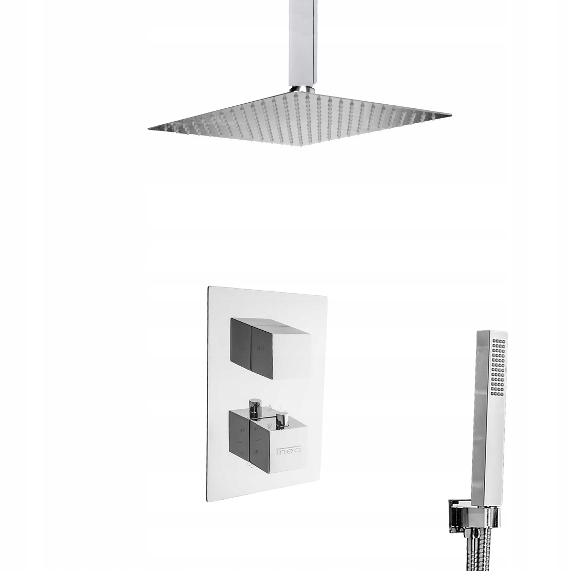 2-funkčný podomietkový sprchový set, chróm