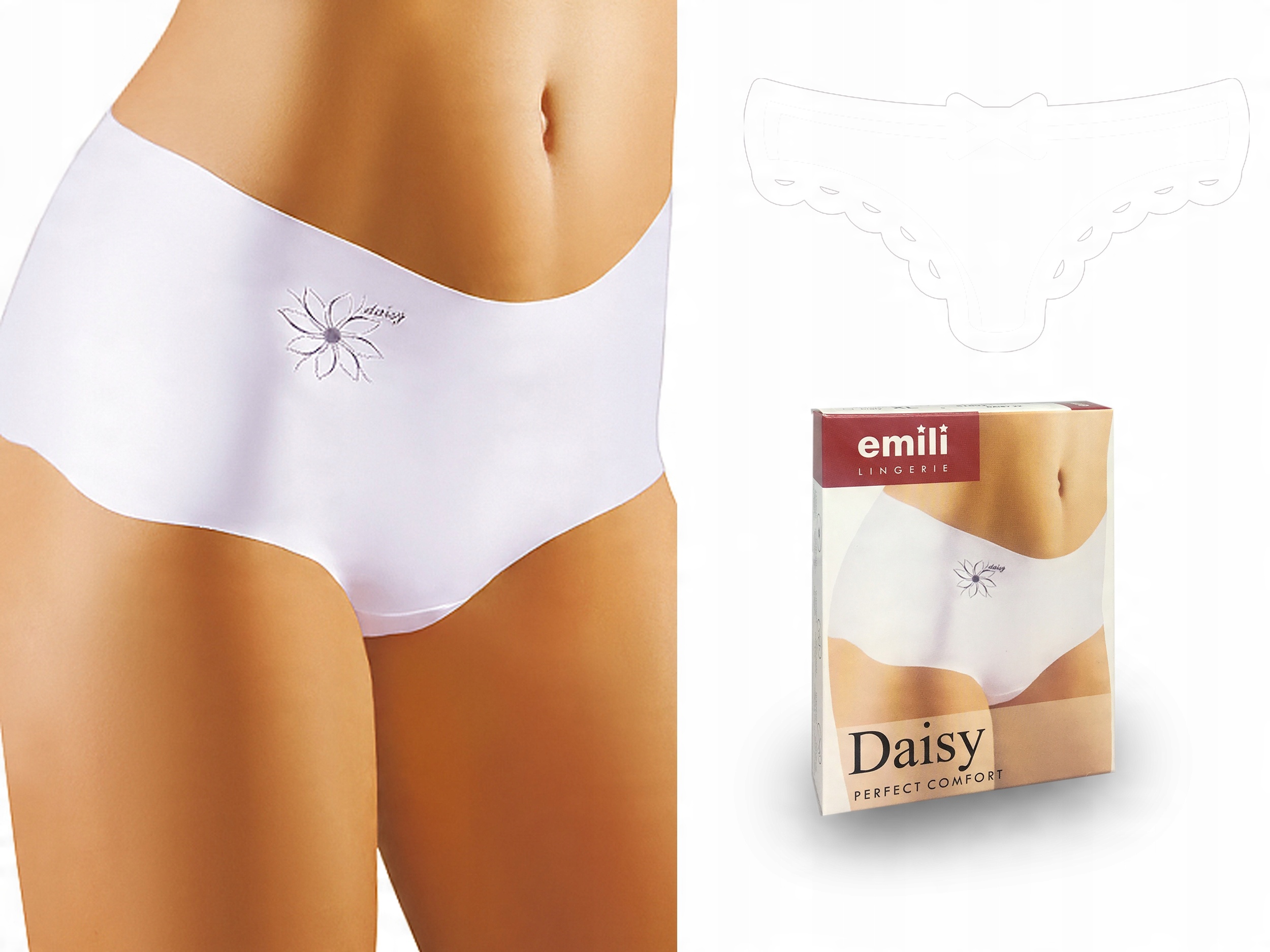 

Emili Daisy Laserowo Cięte Figi biały L