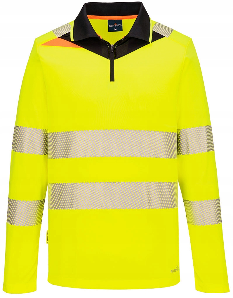Výstražné polo tričko s dlouhým rukávem Portwest DX419 Ybr vel. S