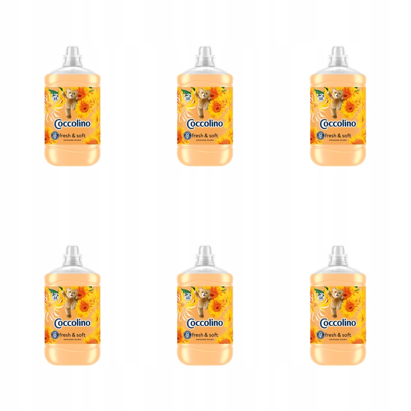 Coccolino Orange Rush tekutá aviváž 1,7L X6
