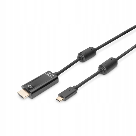 Digitus samec 19pinový Hdmi Typ A samec 24pinový Usb-c 2 m