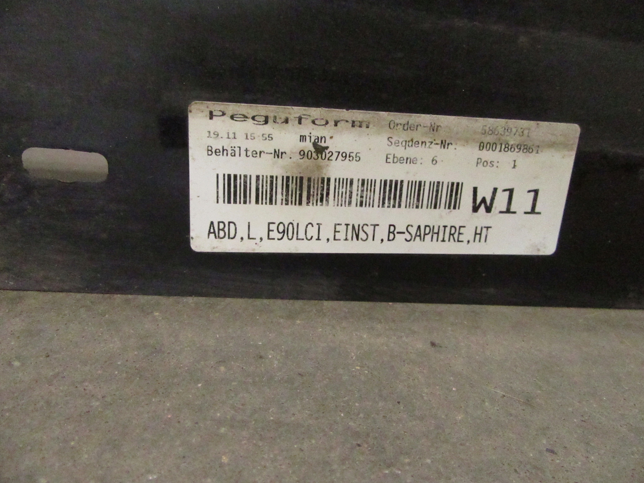 moulding threshold left BMW e90 e91 sedan KOMBI LCI POLIFT 475 Blacksapphire