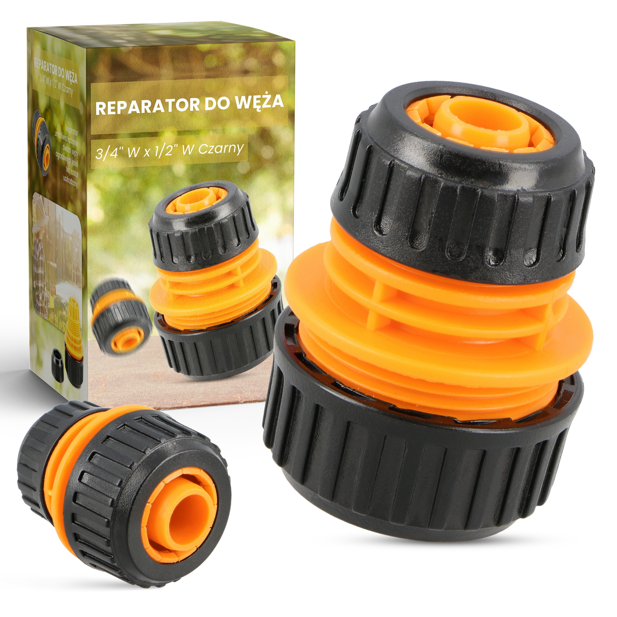 

Reperator Złączka Węża Ogrodowego 3/4" W x1/2" W