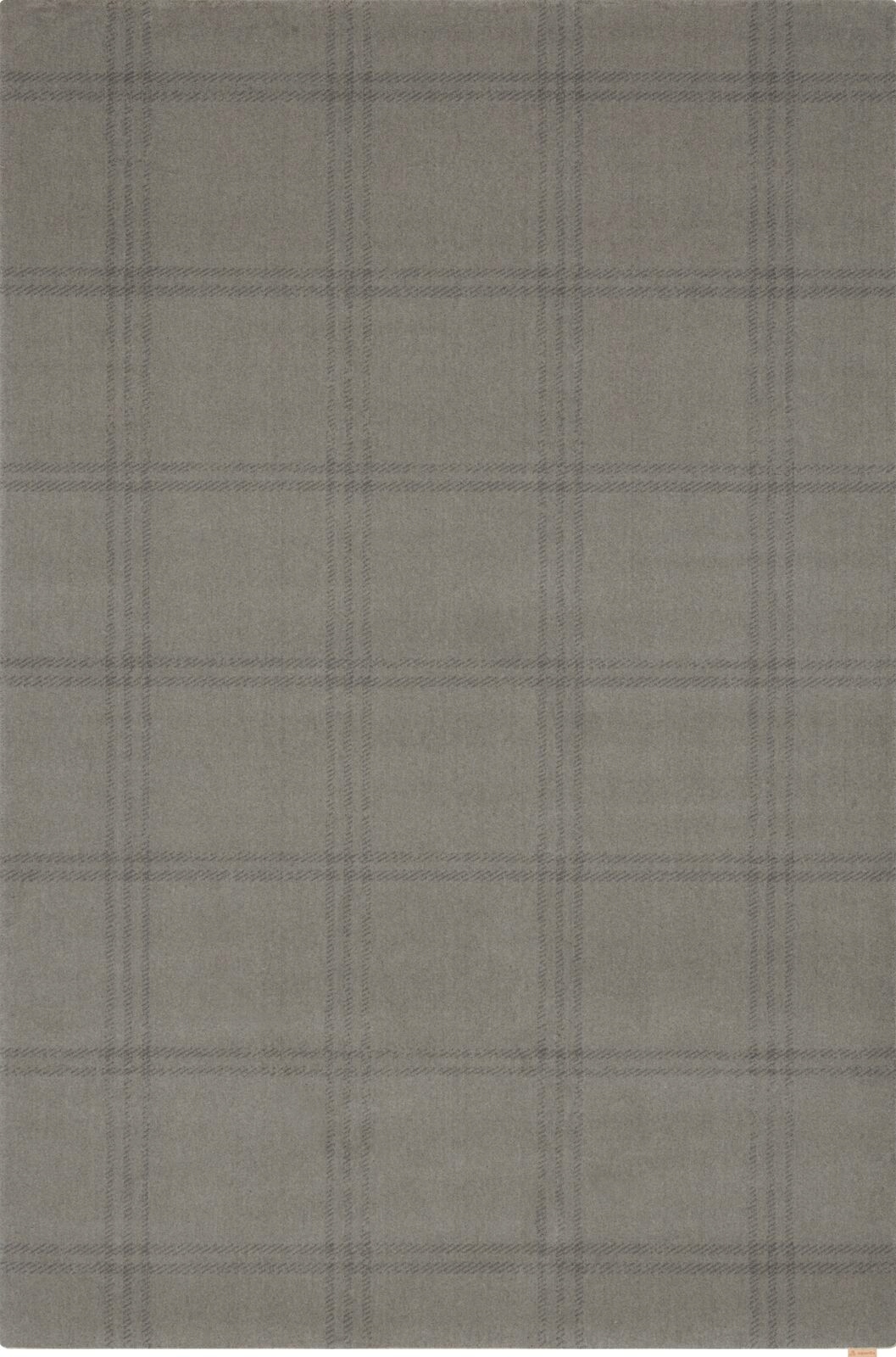 Dywan wełniany do salonu Agnella Grid Prime Szary Calisia M 133x190 cm