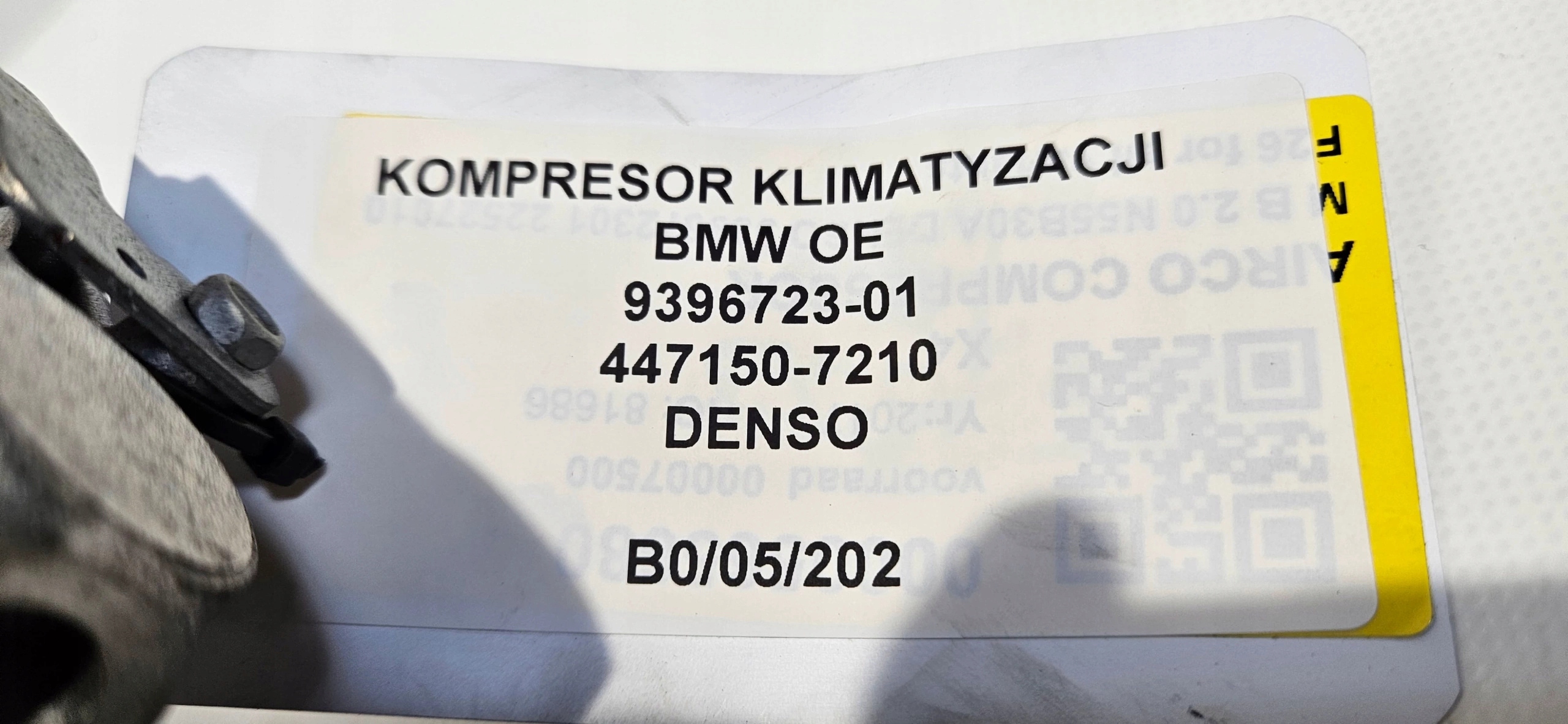 kompresor klimatizaci BMW OE 9396723-01