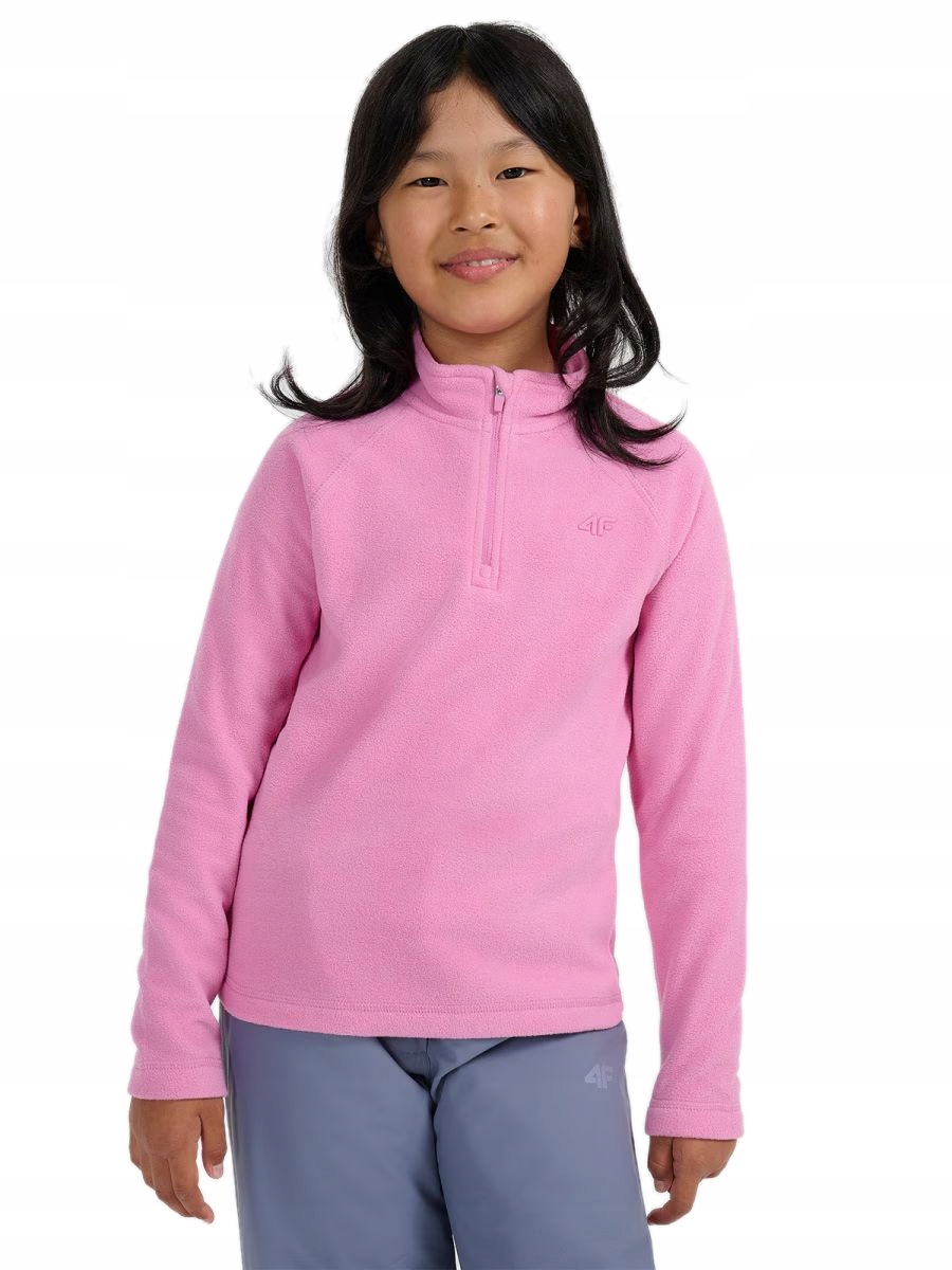 Dziewczęca bluza polarowa polar 4F FLEF060 55S różowy 158-164 cm