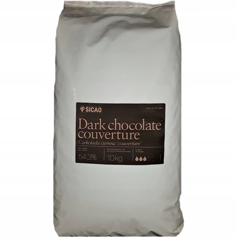 Sicao Czekolada Deserowa Ciemna 54,3% do fontann fondue 10 Kg