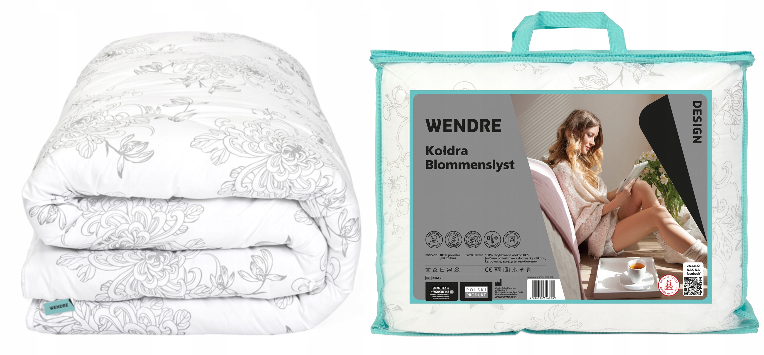 CAŁOROCZNA KOŁDRA 160x200 +PODUSZKA 70x80 medyczna Sezonowość kołdry całoroczna