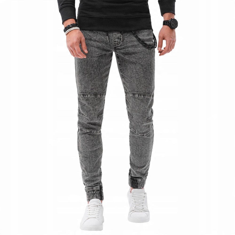 

Spodnie męskie jeansowe joggery P1056 czarne XXL