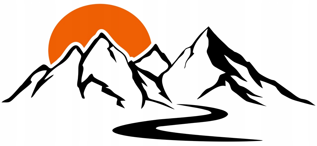 NAKLEJKA Grafika na Kamper Przyczepę GÓRY ZACHÓD SŁOŃCA DROGA SUN 90x204 Numer katalogowy producenta MG3874