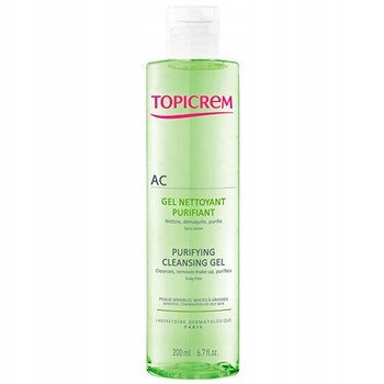 Topicrem Ac Čisticí gel pro problematickou pleť (mastná a citlivá pokožka) Čisticí gel