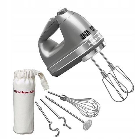 Mikser Ręczny Kitchenaid 5KHM9212ECU 85W Srebrny Akcesoria 9-BIEGOWY