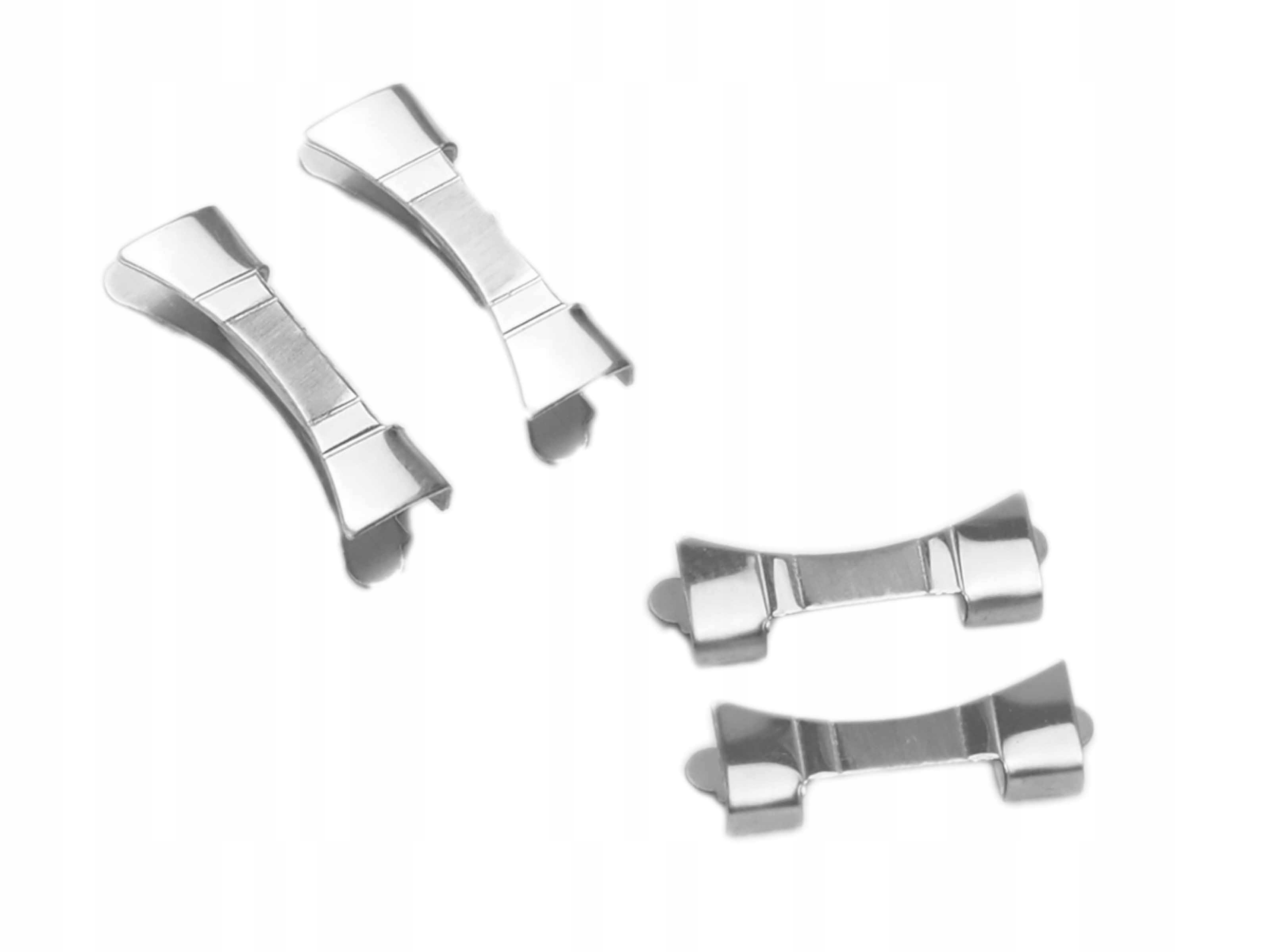 Bransoleta do zegarka 22 mm Srebrna Stalowa Pełna Płeć uniseks