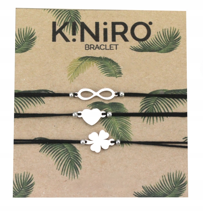 

Bransoletka Regulowana 3 Sztuki Stal Chirurgiczna