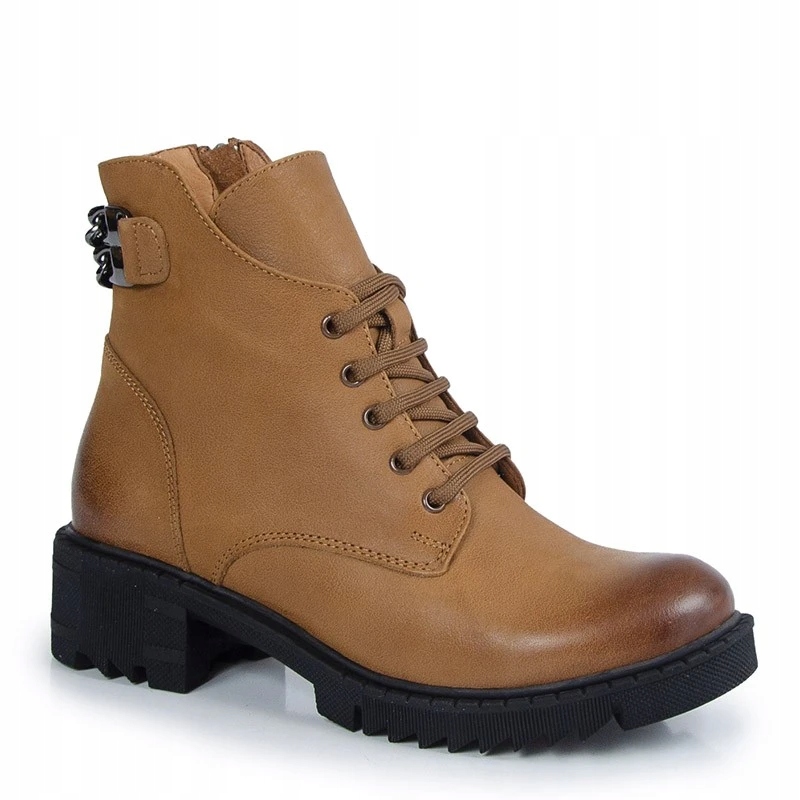 Boccato 024.2802 Kotníkové Boty Workery Kůže Lico Rudé 36