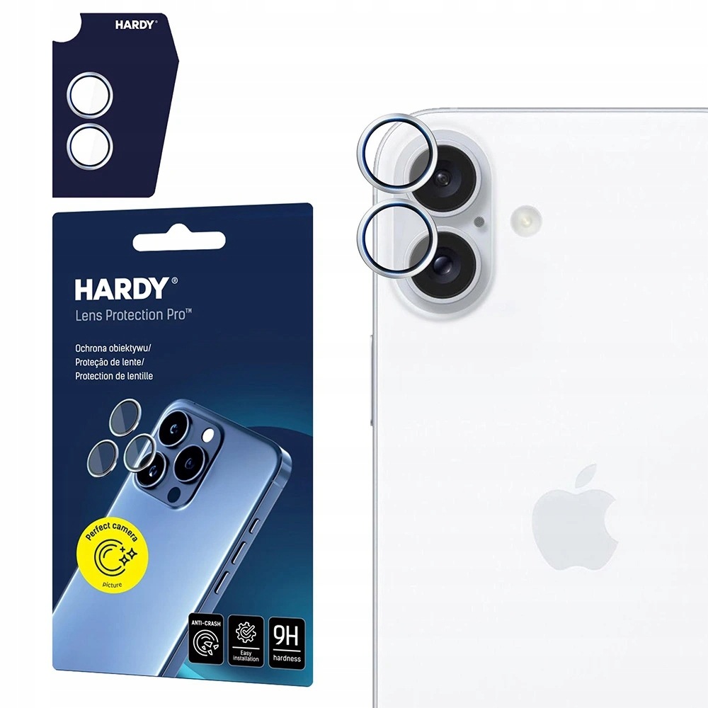 3mk Hardy Lens Protection Pro ochrona aparatu do iPhone 17 srebrna
