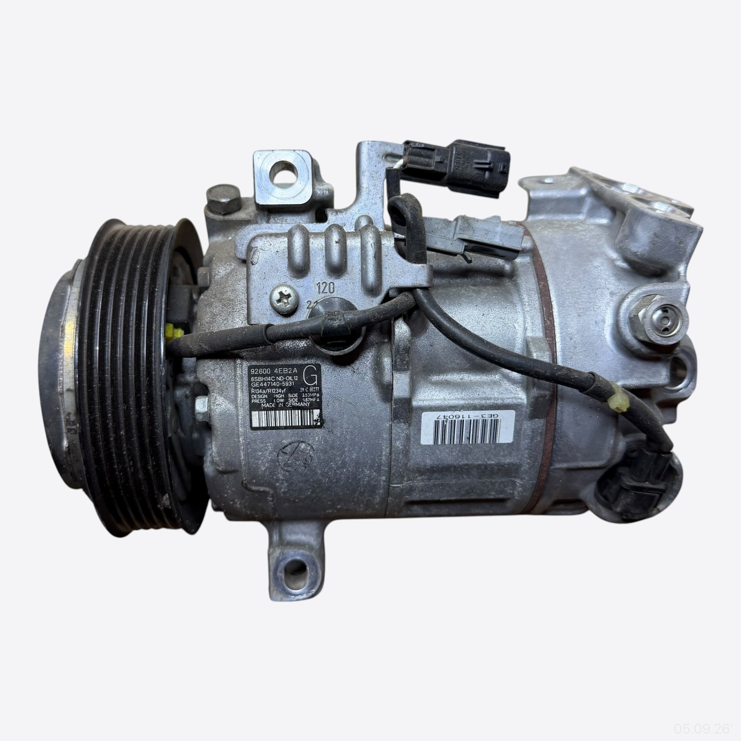 compressor compressor; pump of the air conditioning RENAULT KADJAR 92600-4EB2A