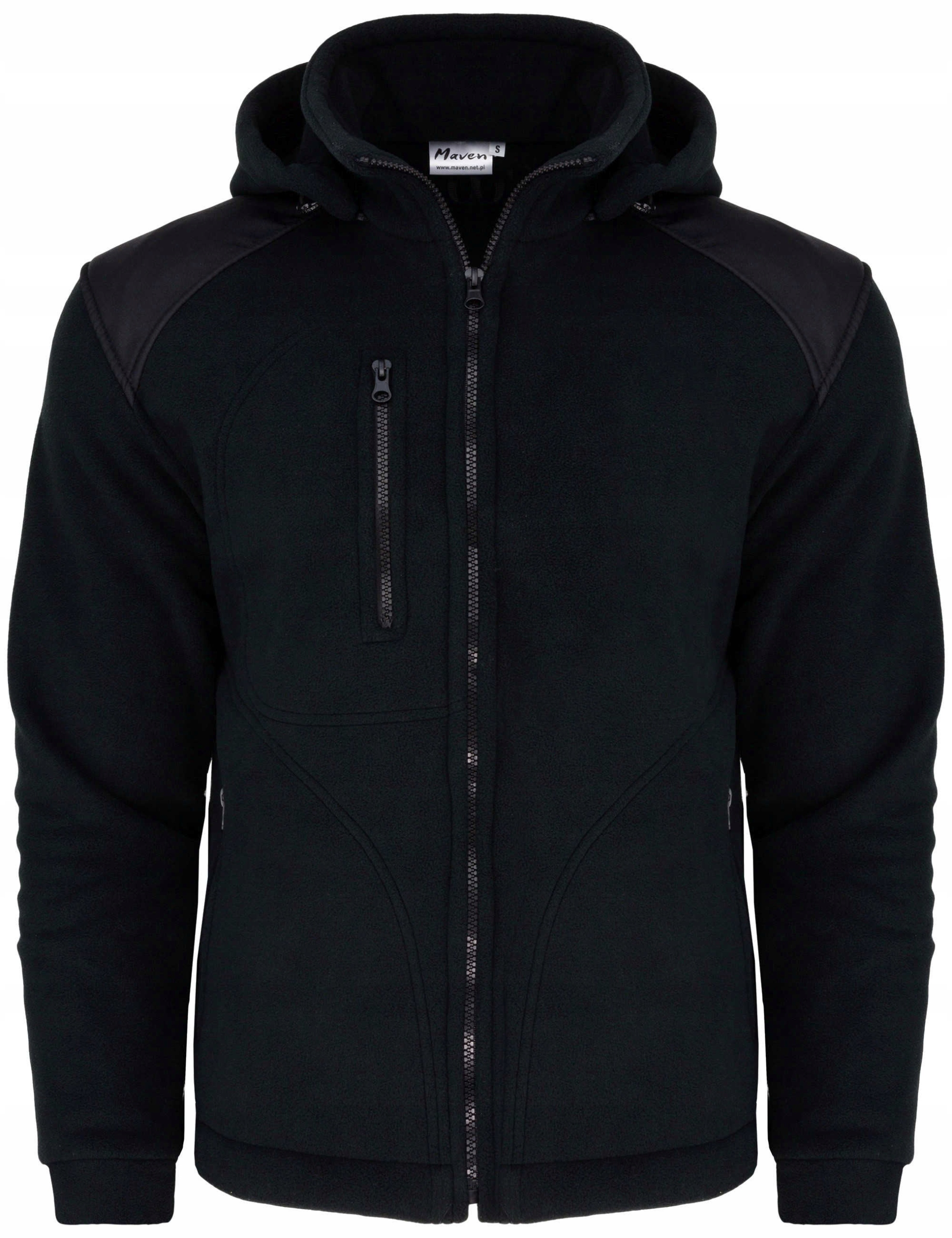 

Polski Gruby Polar Bluza Męski Czarny Kaptur L