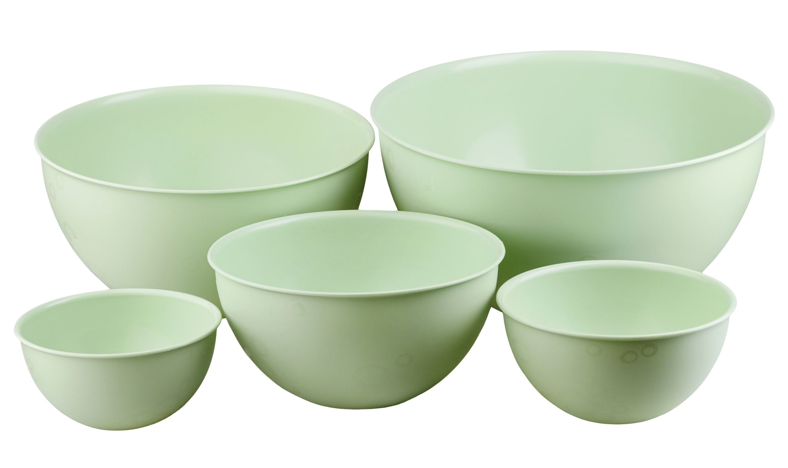 

Zestaw 5 Plastikowych Misek Komplet Zielony
