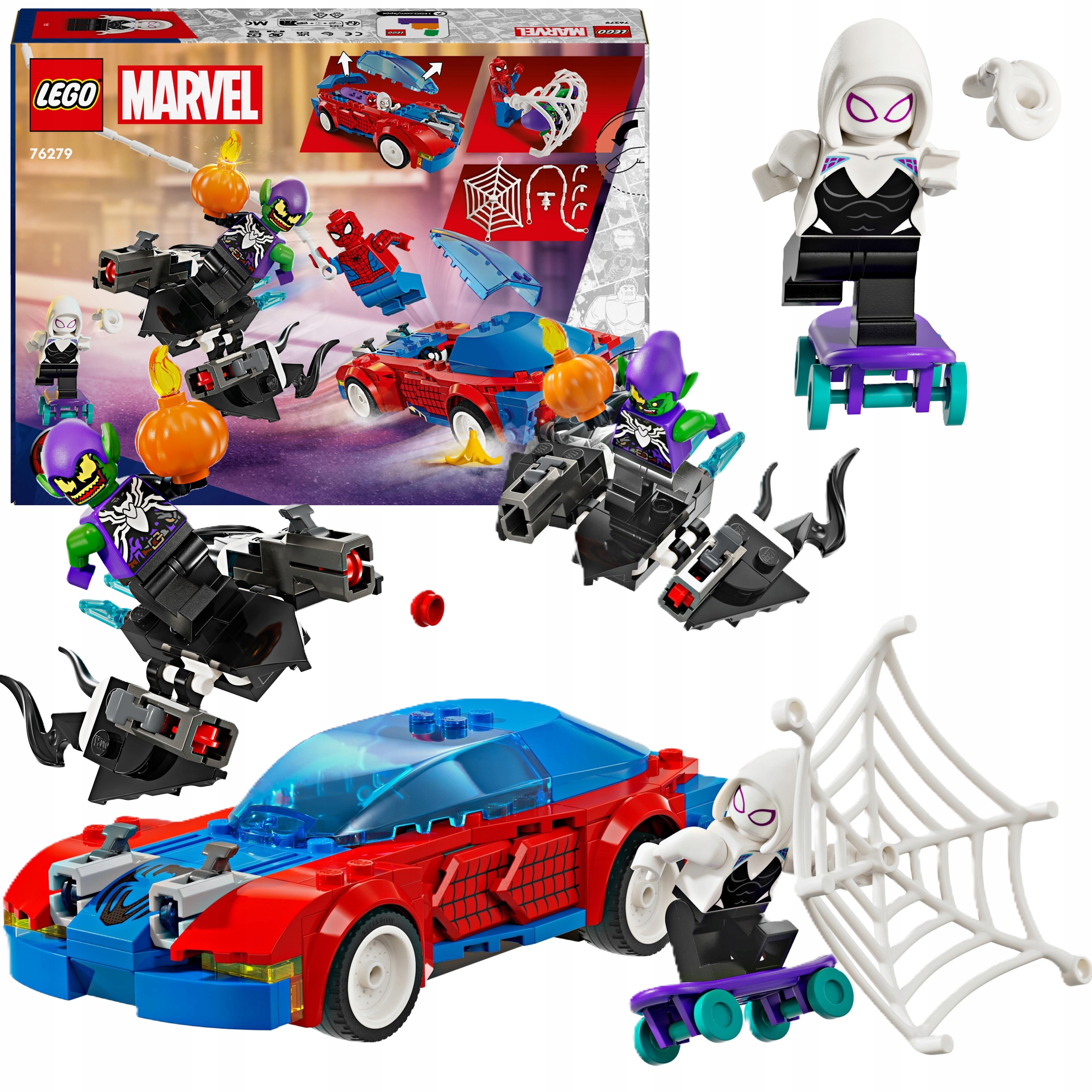 Lego Marvel Heroes Wyścigówka Spider-mana I Zielony Goblin