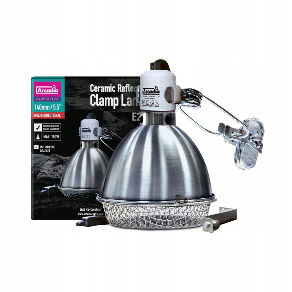 Levně Arcadia Reflektorová lampa 140mm Ocel