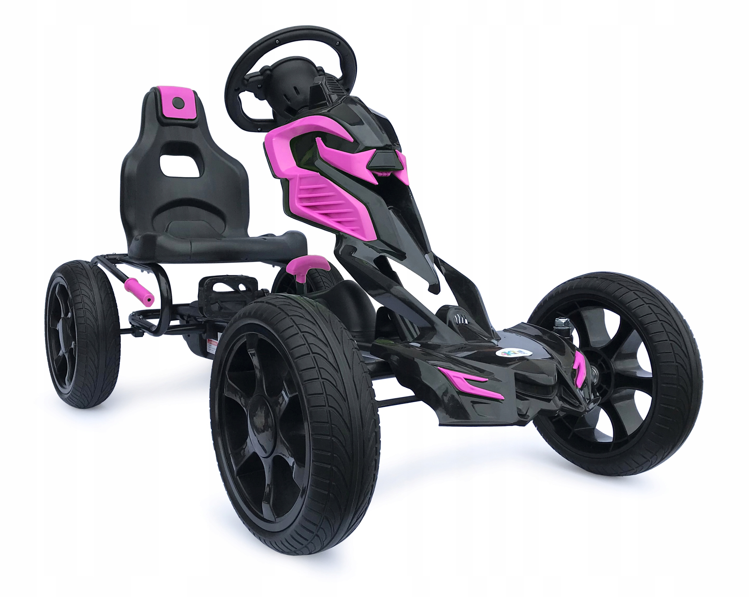 Wielki Gokart Na Pedały do60kg 5-12lat scout 4KiDS Pink