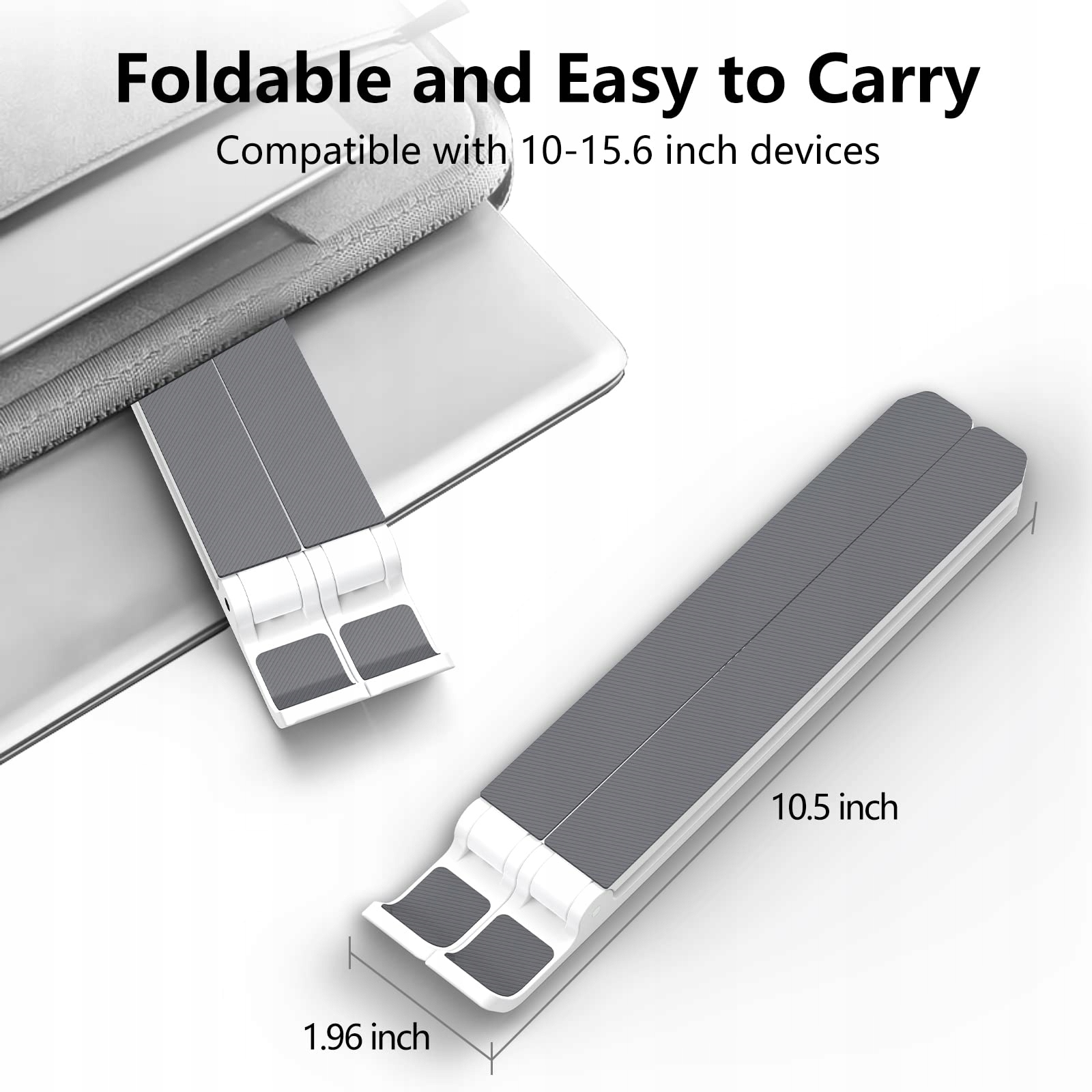 TONMOM Składana Podstawka Pod Laptopa Regulowana ABS Silikon Chłodzenie — miniatura 4