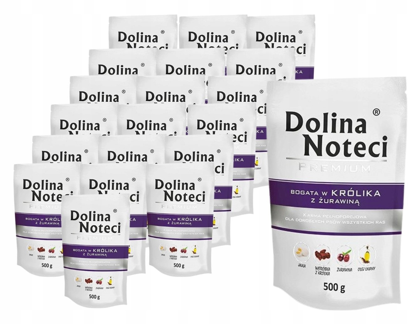 Levně Dolina Noteci Premium vlhké krmivo pro psy bohaté na králíka 20 x 500 g