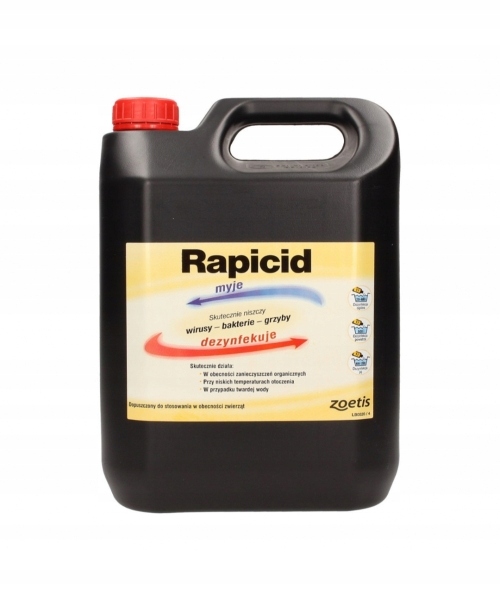 Rapicid 5l- dezynfekcja+ kombinezon ochronny Marka Zoetis