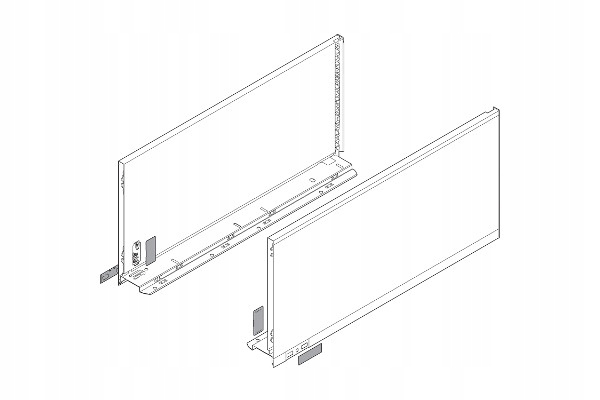 Blum 770F4002S Legrabox Pure, boky zásuvky o výšce „f“