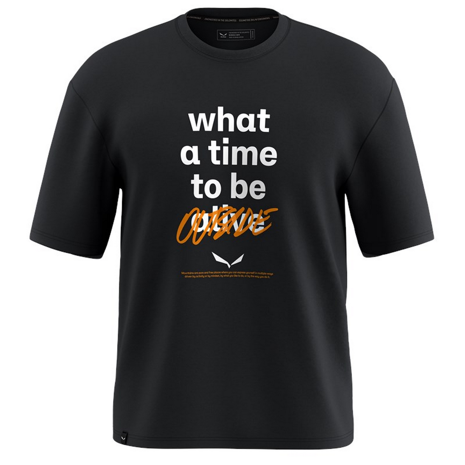 Pánské tričko Salewa Eagle Outside Loose černé 00-0000029108_0910 vel. L