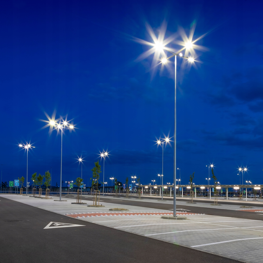 Lampa uliczna LED 230V parkowa 100W 9000lm zasilanie sieciowe IP65 Zasilanie sieciowe