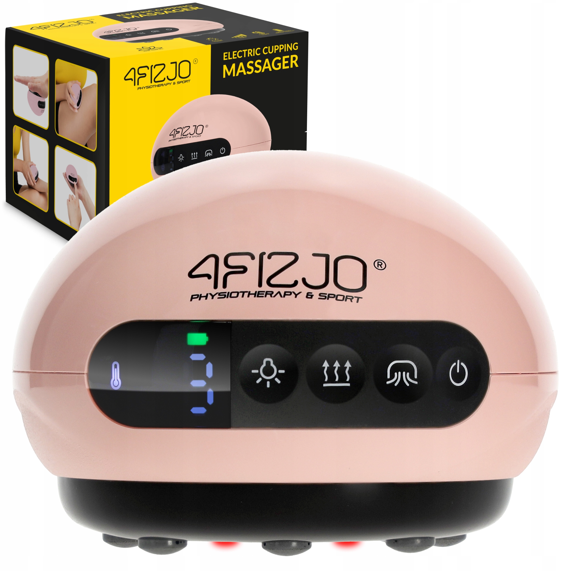 Bańka Chińska Elektryczna Do Masażu Ciała Antycellulitowa Lifting 4FIZJO