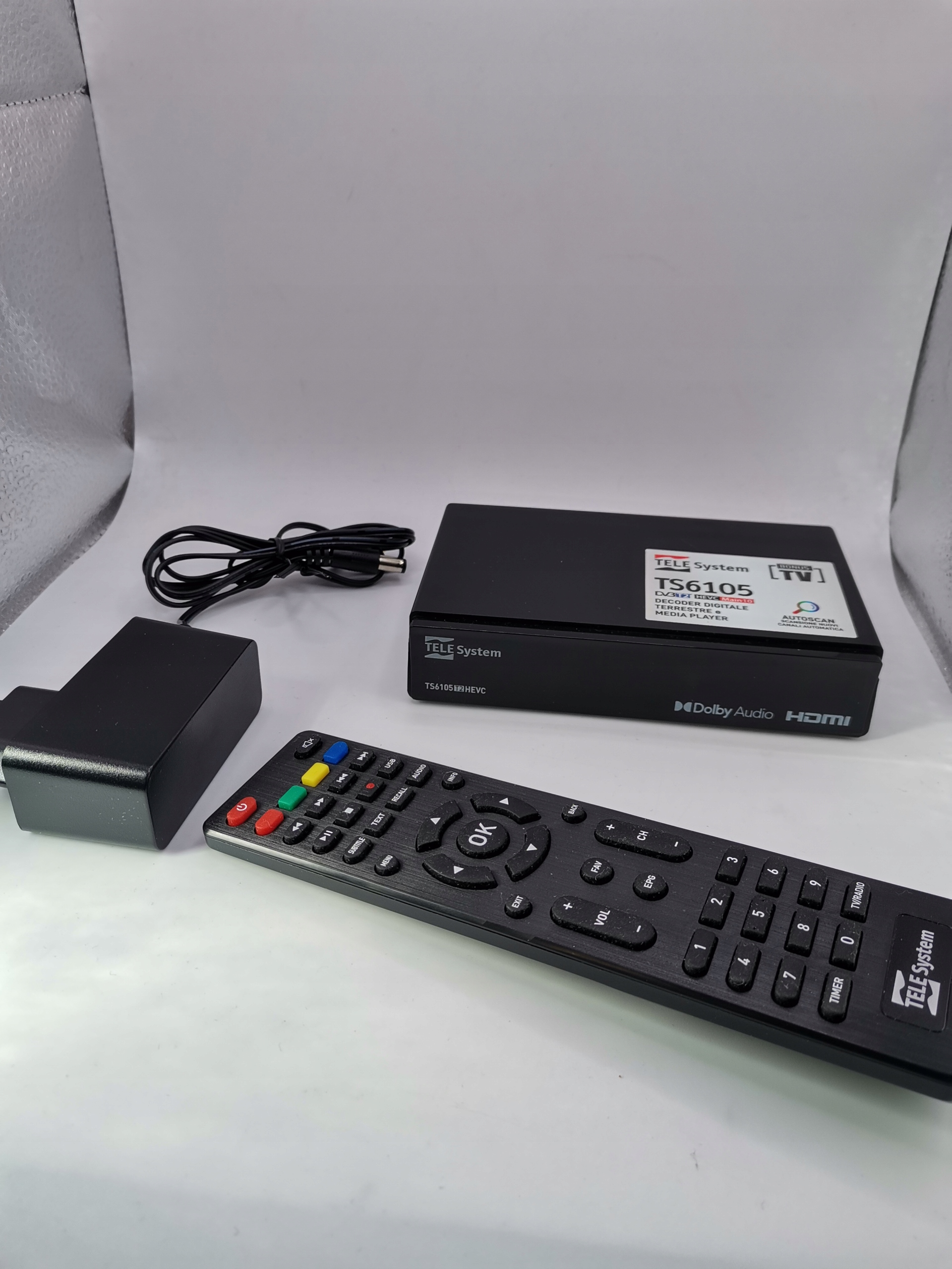 Tuner Dekoder DVB-T2 Telesystem TS6105 Marka Telesystem