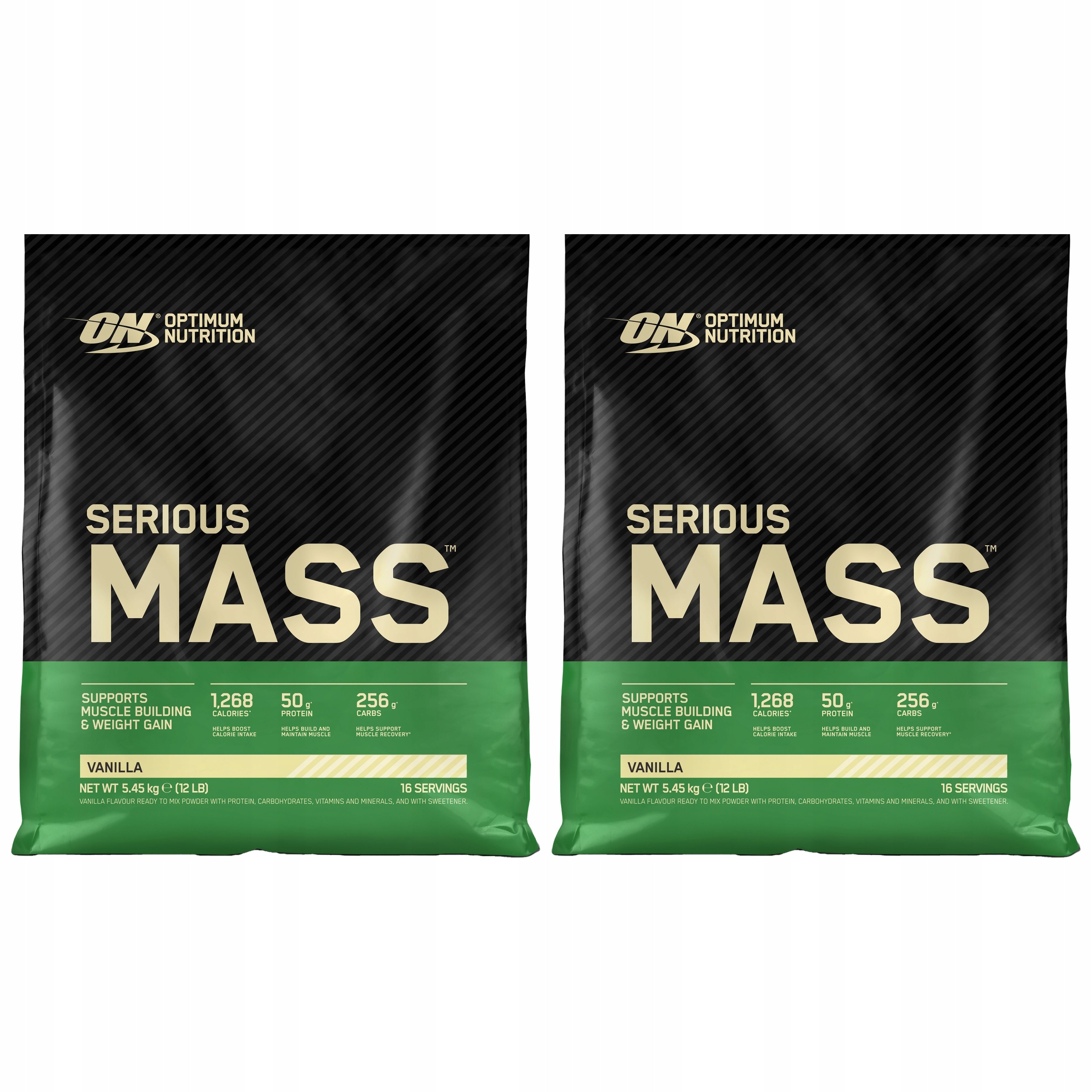2x Gainer Svalová hmota Sacharidy 1250 kcal 5450 g Optimum