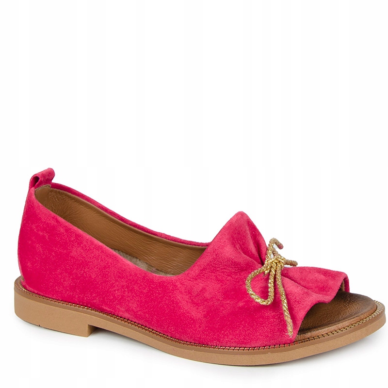 Laroni 3569/Z Růžové Semišové Kožené Sandály 39