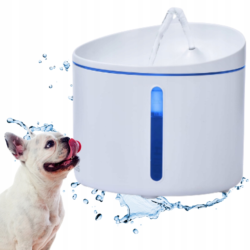 Levně Fontána Napáječka pro kočky psa automatická Led tichá filtr Dogness 1 l
