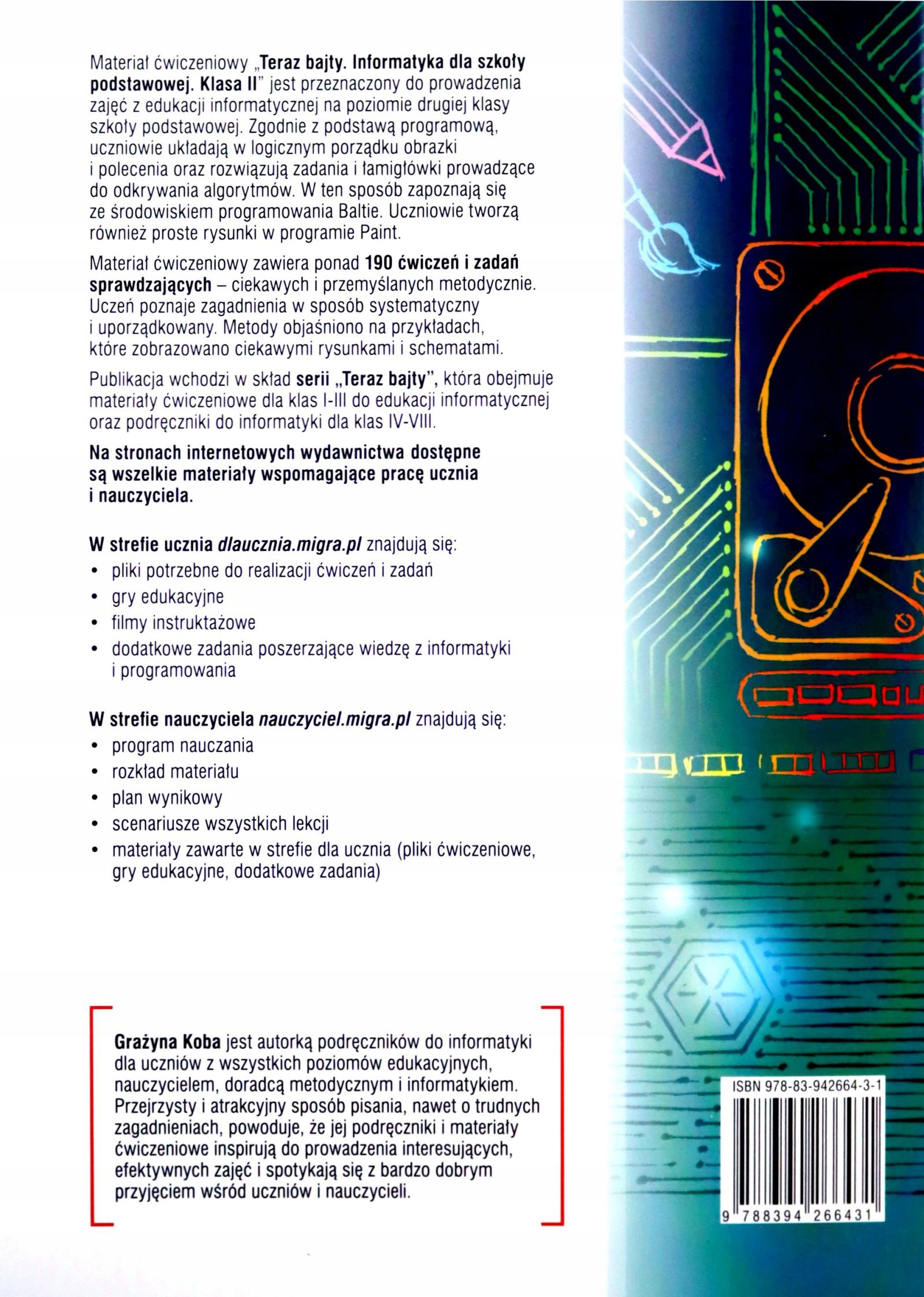 INFORMATYKA SZKOŁA PODSTAWOWA 2 TERAZ BAJTY [KSIĄŻKA] Stan opakowania oryginalne