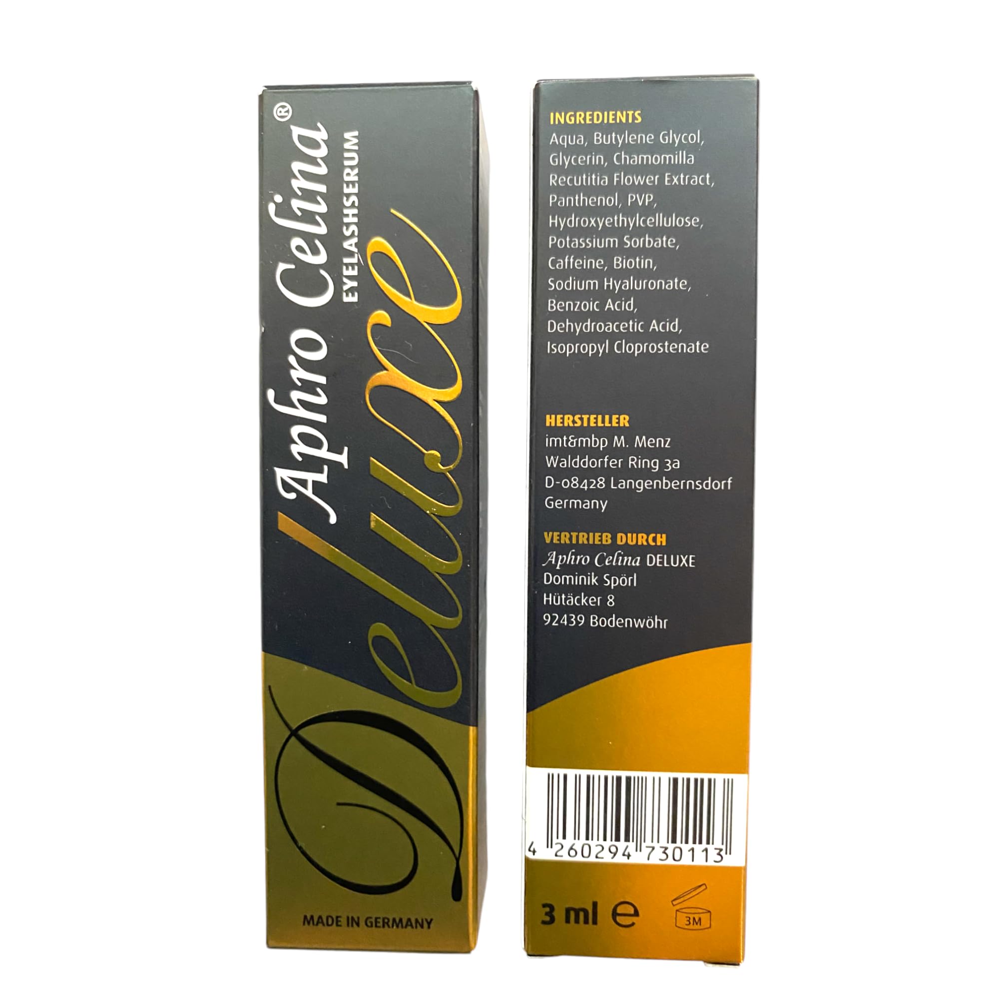 APHRO CELINA Deluxe Serum Do Rzęs 3ml Wzmacnia Wzrost Rzęs — miniatura 2