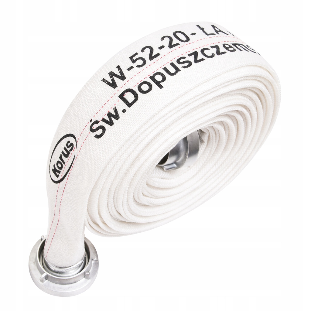 Wąż strażacki tłoczny 52 mm/ 20 m (śr./dł.) Korus W 52-20-ŁA Cnbop
